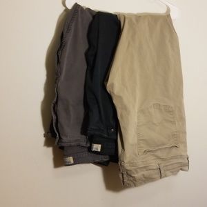 3 Wrangler Flex Straight Fit Pants